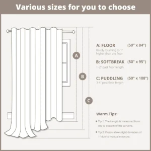 Imani 100% Cotton Printed Boho Single Curtain Panel with Tufted Chenille Stripe and Lining - Image 2