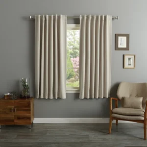 Bantam Solid Blackout Thermal Rod Pocket Curtain Panels (Set of 2) - Image 2
